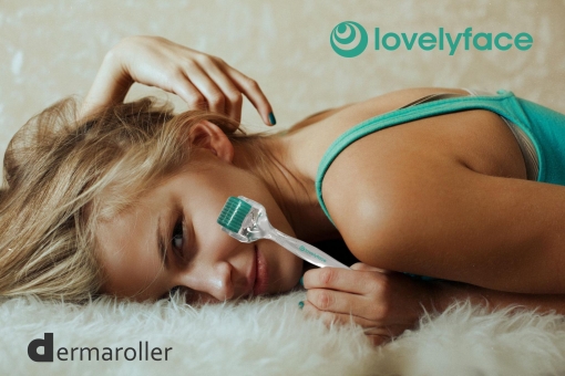 Dermaroller Lovelyface 192 echte Nadeln 0,5mm- Microneedling for skin care. 