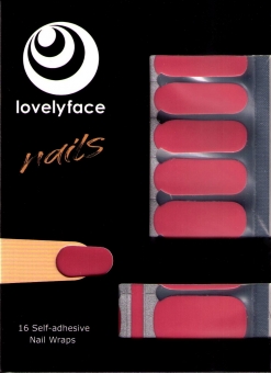 Lovelyface Nails -"Bossy Pink", Nagelaufkleber, Nagellackstreifen- Nagellack zum Aufkleben- Nagelfolien -Nagelsticker- Nail Wraps 