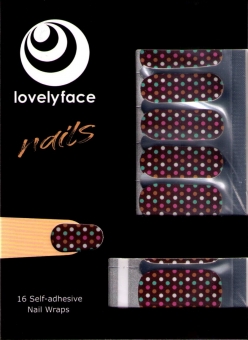 Lovelyface Nails -"Choco", Nagelaufkleber, Nagellackstreifen- Nagellack zum Aufkleben- Nagelfolien -Nagelsticker- Nail Wraps 