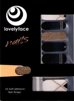 Lovelyface Nails -"Fancy",Nagelaufkleber, Nagellackstreifen- Nagellack zum Aufkleben- Nagelfolien -Nagelsticker- Nail Wraps 