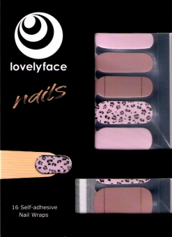 LEO Lovelyface Nail Wraps, Nagelaufkleber, Nagellackstreifen- Nagellack zum Aufkleben- Nagelsticker 